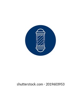 Diseño del logotipo de la ilustración del icono del vector de barbero.
