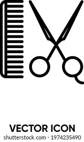 Barber vector icon. Modern, simple flat vector illustration for website or mobile app. Barber shop symbol, logo illustration. Pixel perfect vector graphics	