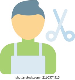 ilustración de barber Vector en un fondo transparente. Símbolos de calidad superior. Iconos vectoriales de color de línea para el concepto y el diseño gráfico.
