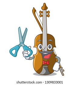 Barber violin in the a character shape