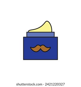 barber wax vector type icon