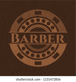 Barber wood emblem