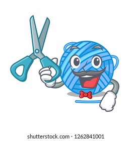 Barber wool ball in a shape cartoon