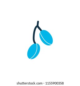 Barberry icon colored symbol. Premium quality isolated goji element in trendy style.