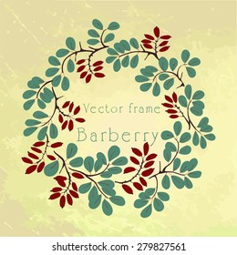 Barberry ornate vector frame