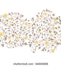 barberry pattern. seamless floral texture with berries
