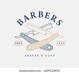 Barbers hair and beard is a vector illustration about style