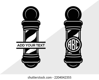 Blindfarben-Pole-Monogramm-SVG-Printable Vektorgrafik