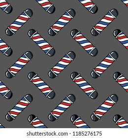 barbers pole seamless doodle pattern