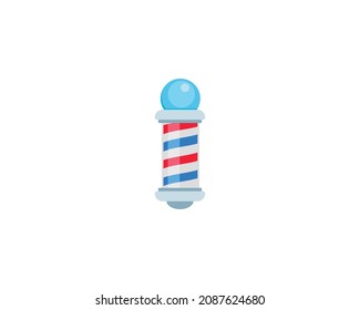 Gurken Pole Vektorgrafik einzeln Symbol. Emoji-Illustration. Barberladen Pole Vektoremoticon