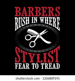 Barbers rush in where stylist