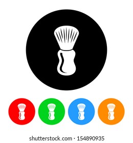 Barber's Shaving Brush Icon