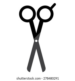 Barber's Shears Scissors icon - vector illustration 