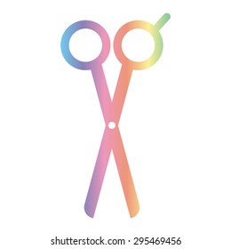Barber's Shears Scissors icon - vector illustration 