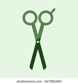 Barber's Shears Scissors icon - vector illustration