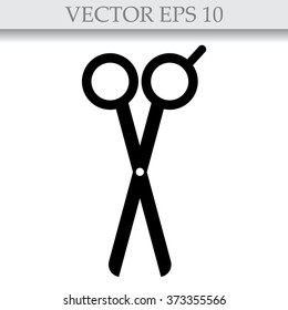 Barber's Shears Scissors icon - vector illustration