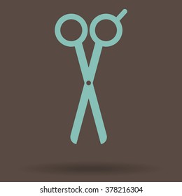 Barber's Shears Scissors icon - vector illustration