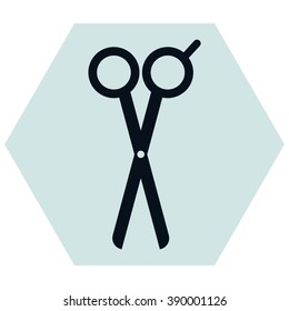 Barber's Shears Scissors icon - vector illustration