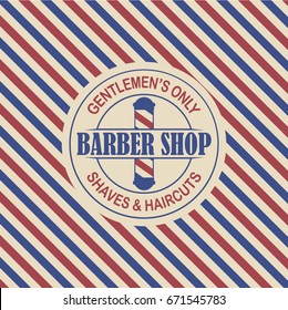 Barbershop banner, label, logo