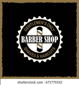 Barbershop banner, label, logo