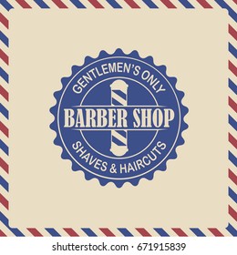 Barbershop banner, label, logo