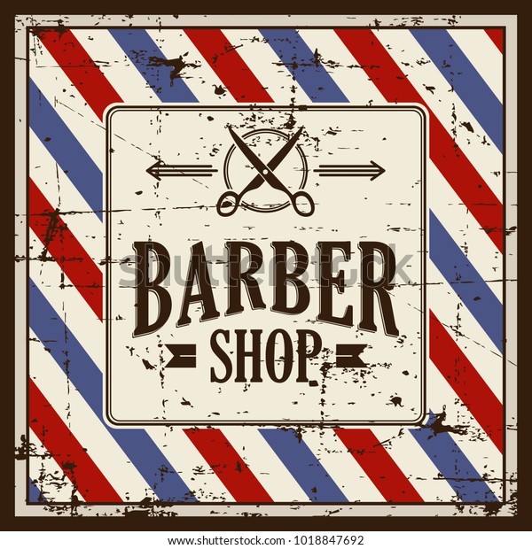 Barbershop Barber Shop Sign Signage Vector Stock Vector Royalty Free