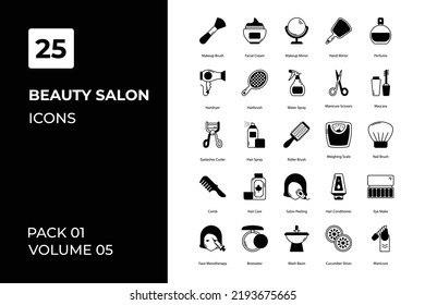 Barbershop And Beauty Salon icons collection. Set contains such Icons as accessories, barber, barbershop, beauty, and more 