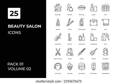Barbershop And Beauty Salon icons collection. Set contains such Icons as accessories, barber, barbershop, beauty, and more 