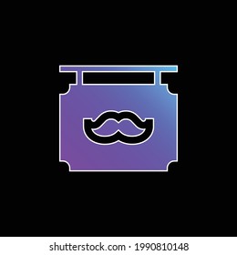 Barbershop blue gradient vector icon