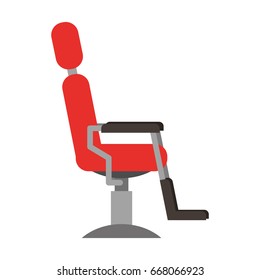 barbershop chair isolated icon