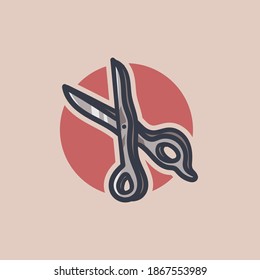 Barbershop clip art illustration. file vector editable