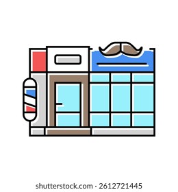 barbershop color icon vector. barbershop sign. isolated symbol illustration