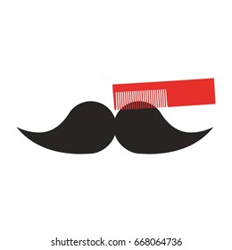 barbershop comb isolated icon