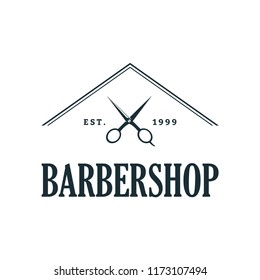 Barbershop Concept Logo Design Template 
