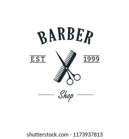 Barbershop Concept Logo Design Template 