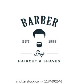 Barbershop Concept Logo Design Template