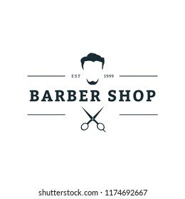 Barbershop Concept Logo Design Template