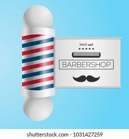 Barbershop concept retro design vector eps 10 design