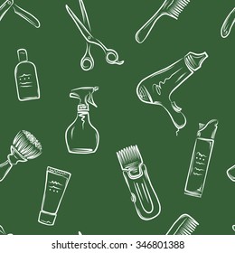 Barbershop doodle pattern