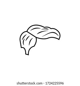 barbershop, hair line illustration icon on white background