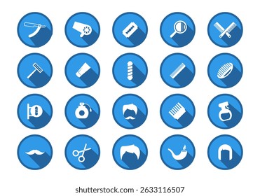 Barbershop and Hipster Flat Icon
