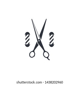 barbershop icon design logo element