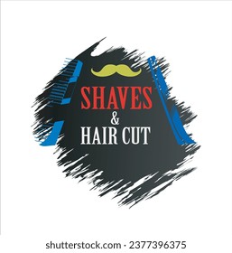 Barbershop icon design simple logo 