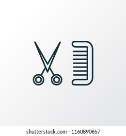 Barbershop icon line symbol. Premium quality isolated coiffure element in trendy style.