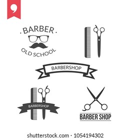 Barbershop icon set