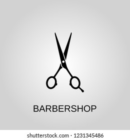 Barbershop icon. Barbershop symbol. Flat design. Stock - Vector illustration