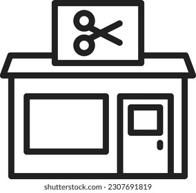 Barbershop icon vector image. Suitable for mobile application web application and print media.