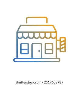 Barbershop icon vector stock illustration