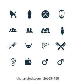 barbershop Icons Vector set