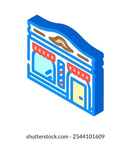 barbershop isometric icon vector. barbershop sign. isolated symbol illustration